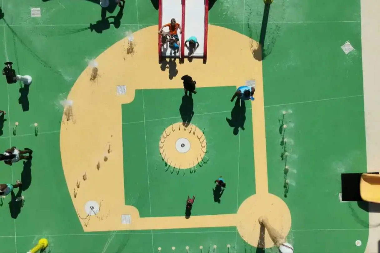 A top down view