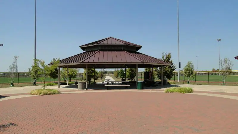 Pavilion space at O'Fallon Family Sports Park.