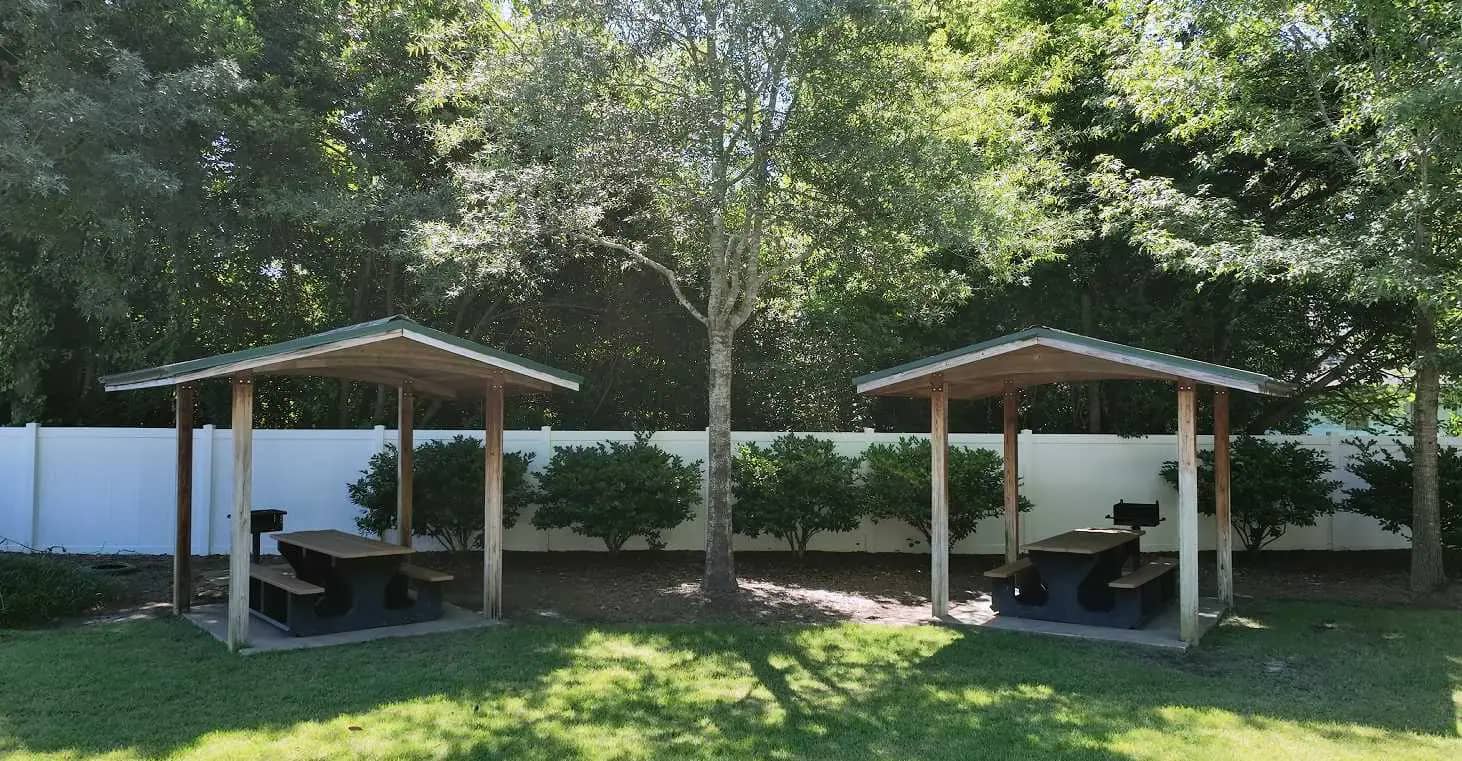 Picnic tables