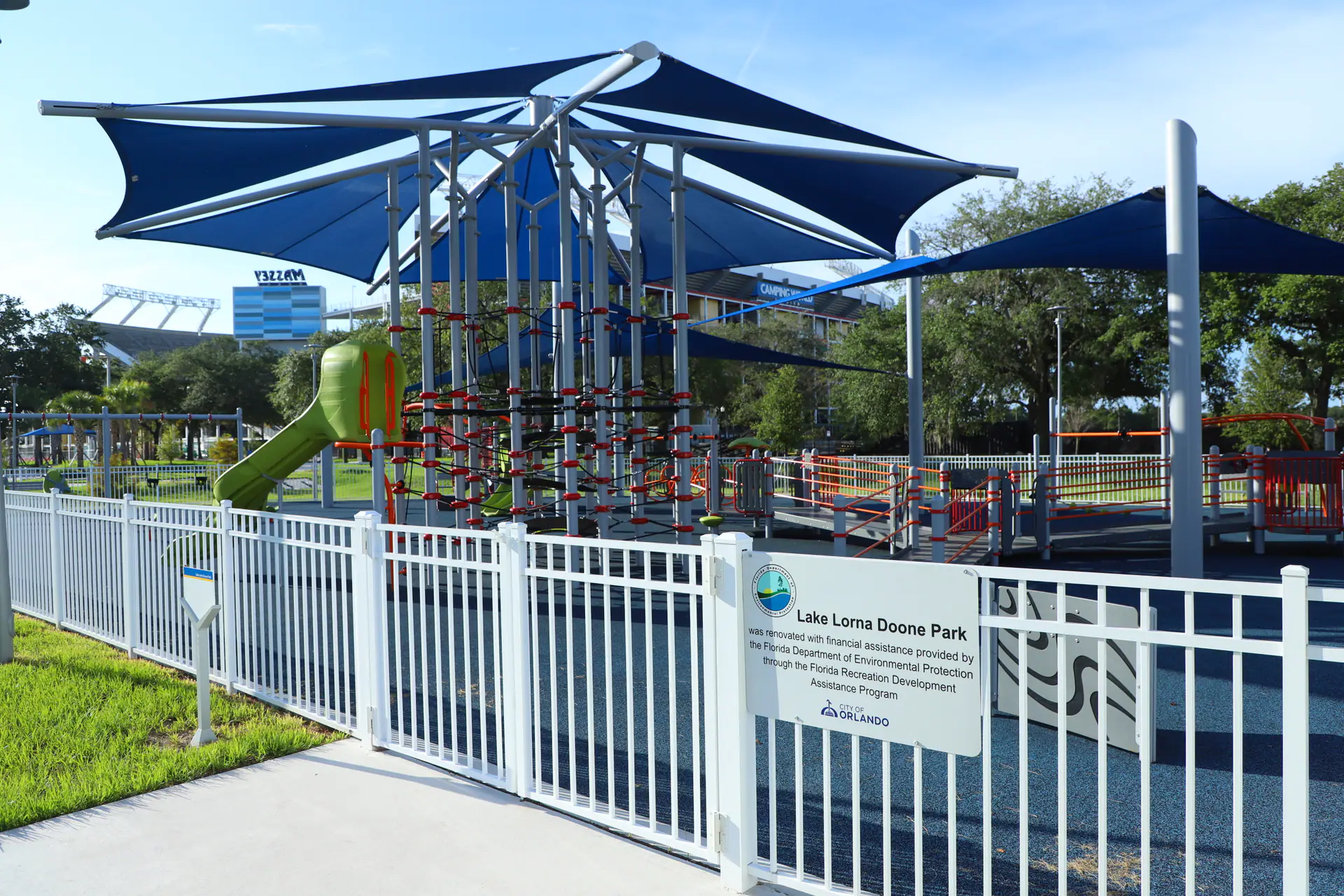 Additional playground view at Lake Lorna Doone Park.