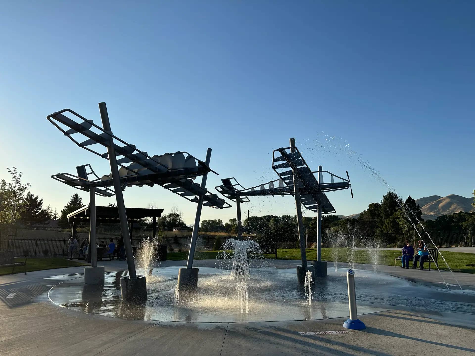 Another family play view at Lehi City Family Park.