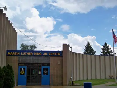 Martin Luther King Jr. Park in South Bend, home to an official splash pad.
