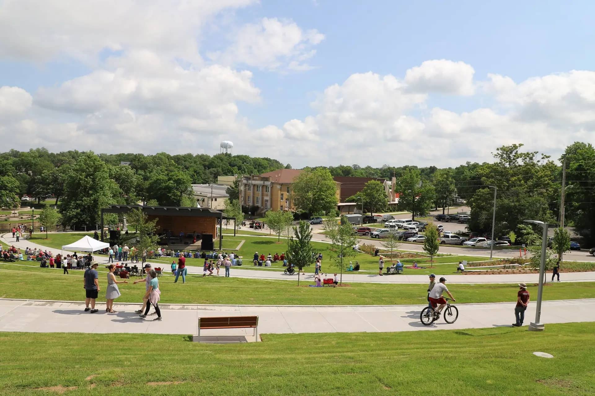 Memorial Park in Siloam Springs.