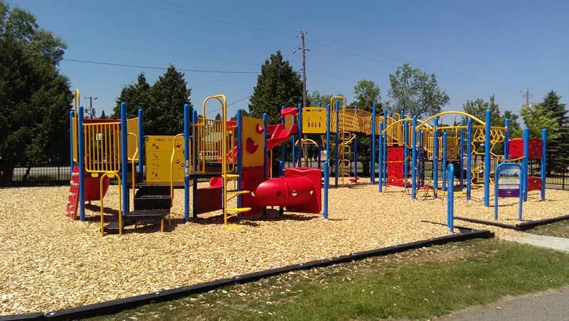 Playground near the splash pad at Trailside Park.