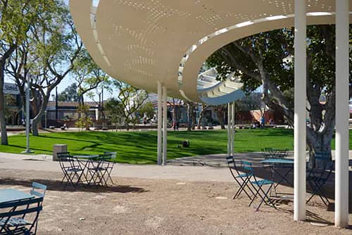 Scottsdale Civic Center Water and Fog Plaza