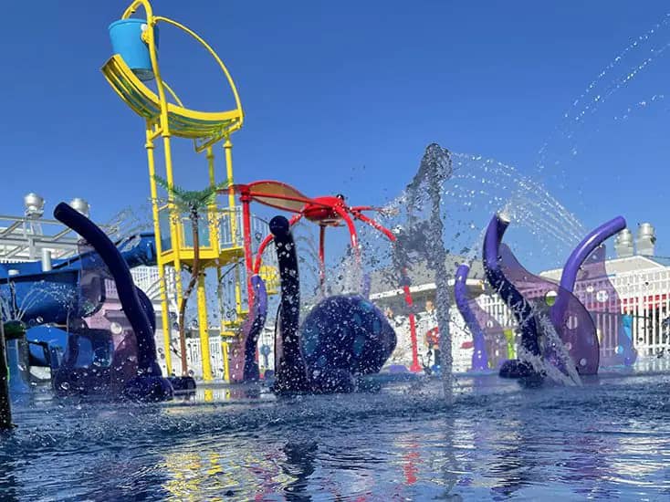 Sea Spray Park attraction area on the boardwalk.